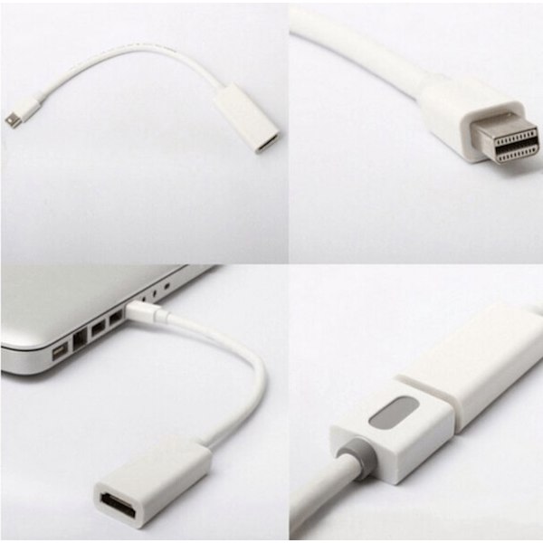 Adapter, HDMI till Mini-DisplayPort Vit