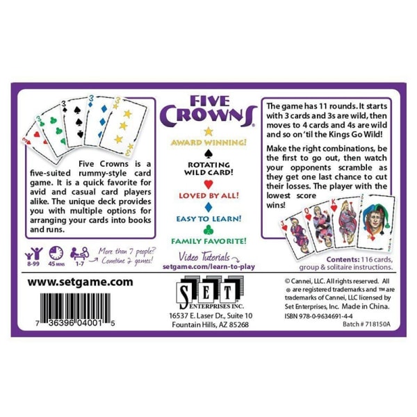 Five Crowns - Kortspel multifärg