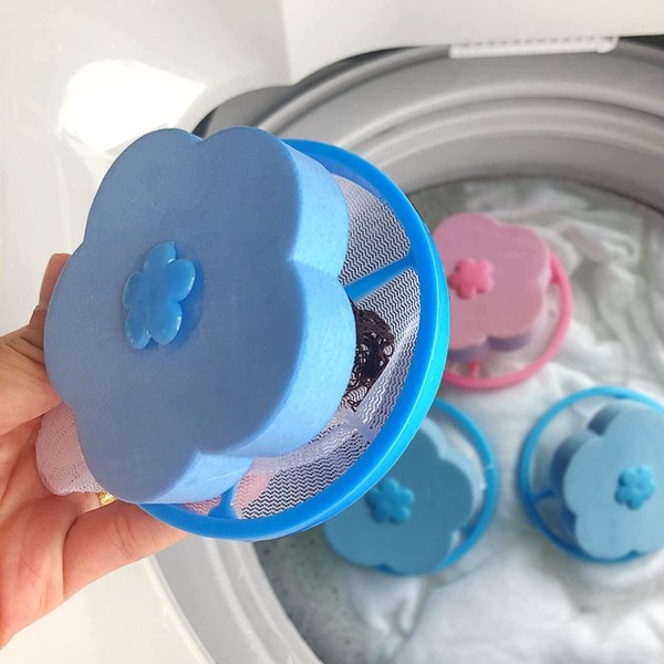 4x Karvojen Siepparit Pesukoneeseen - Sininen Blue