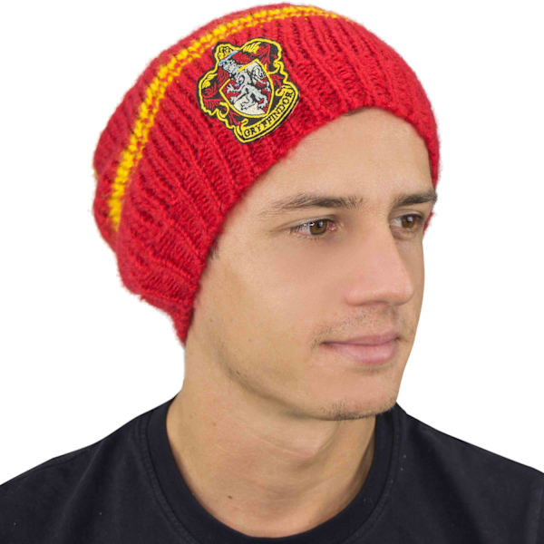 Harry Potter, Stickad Mössa - Gryffindor Röd one size