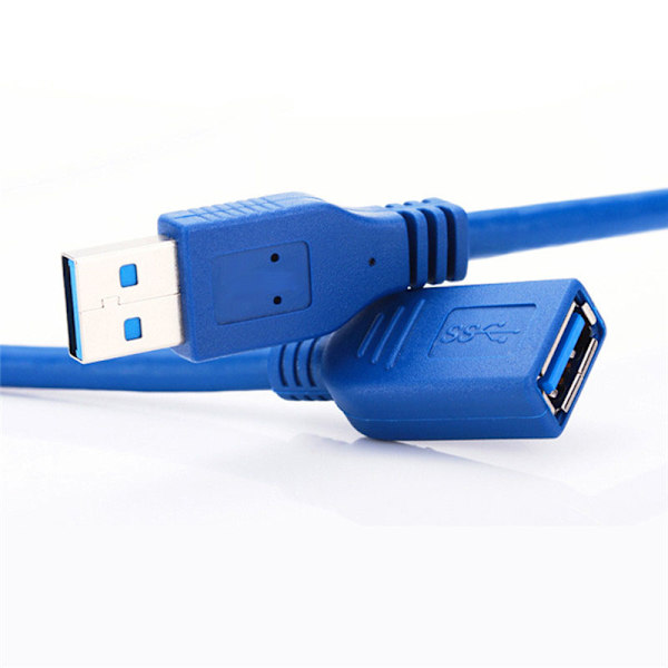 USB 3.0 Jatkokaapeli - A Uros A Naaraaseen - 1,0 metriä Blue