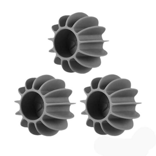 Vaskekugler af silikone - 3 stk Grey