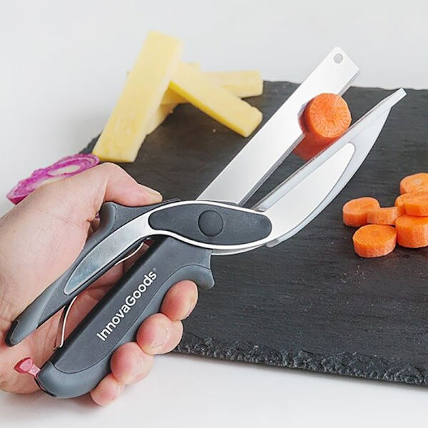 Kniv-saks med skærebræt Multicolor