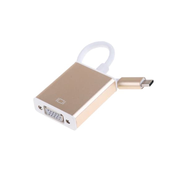 USB 3.1 Type C Adapter til VGA (Full HD) - Guld Gold
