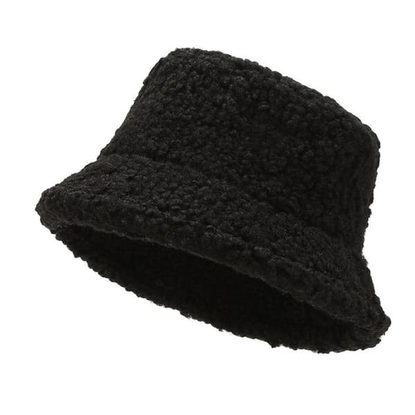 Ämpärimyssy keinovillaa - Musta Black