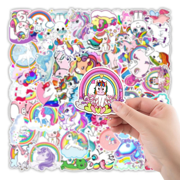 Pakke med Klistermærker - Unicorns Multicolor