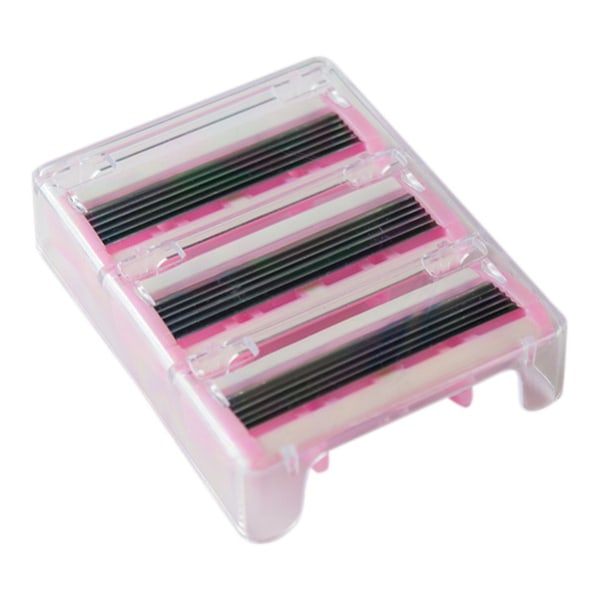 Barberskraber med udskiftelige blade i en smart opbevaringsboks Pink