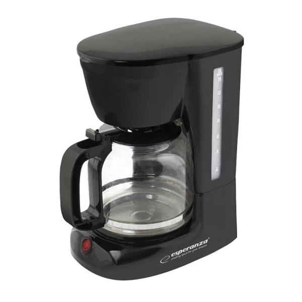 Esperanza - Kahvinkeitin sisäänrakennetulla kahvisuodattimella - 1,8 L Black