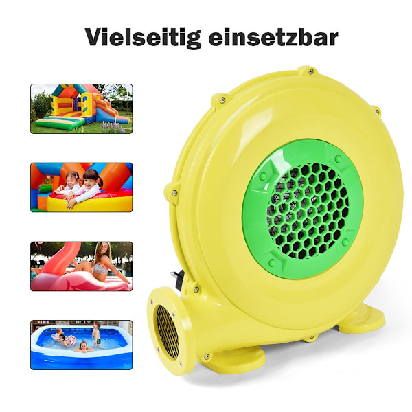 Blåsare 450W Elektrisk fläkt Luftfläkt för uppblåsbara leksaker