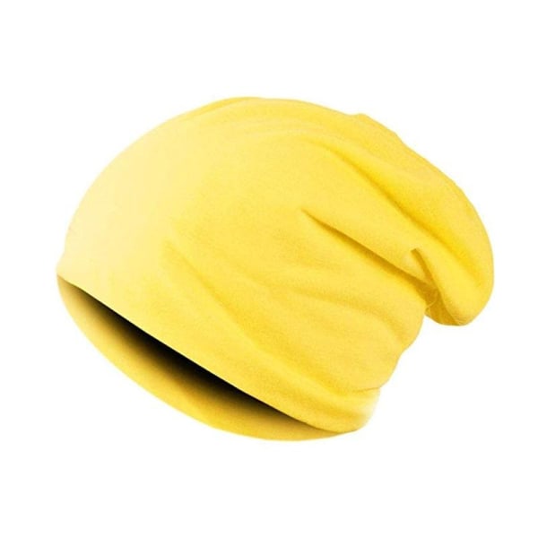 Tynd hue i poset stil - Gul Yellow one size