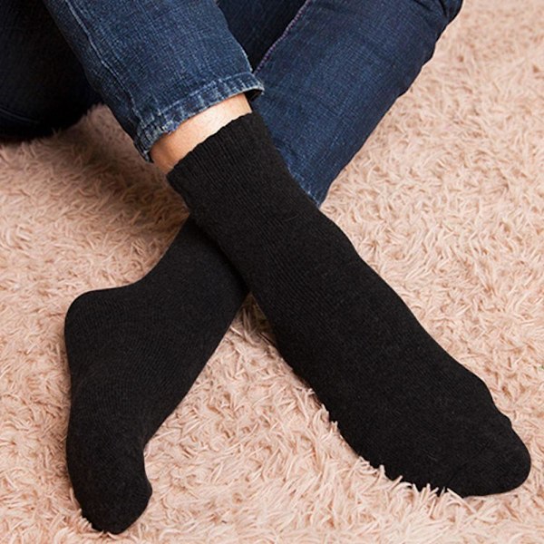 Strømper, Uld / Bomuld - Sort - Str. 38-40 Black