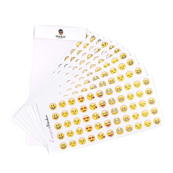 Emoji klistermärken - 33 olika motiv multifärg