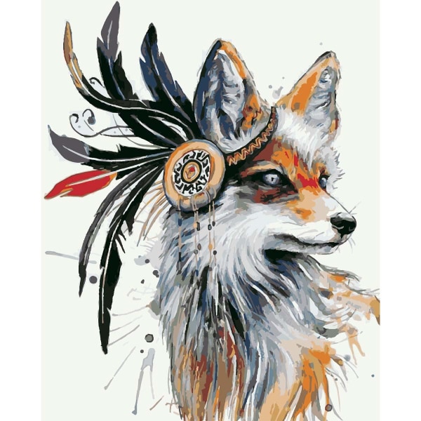Kangasjuliste, Kettu - 60 x 75 cm Multicolor