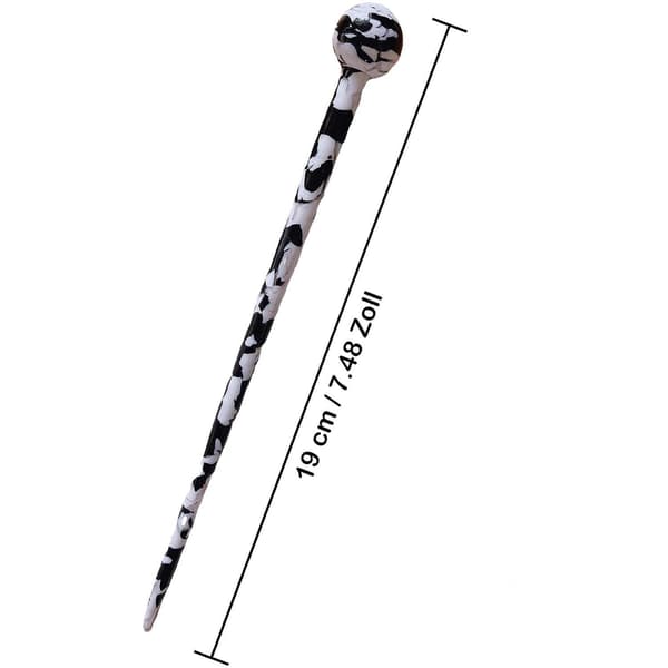 Vacker Hårpinne - Svart och Vit - 18,6 cm multifärg