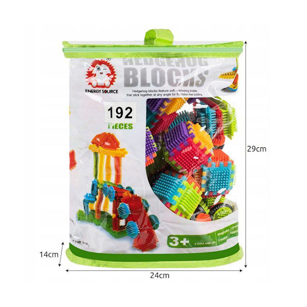 Rakennuspalikat siili - 192 kpl Multicolor