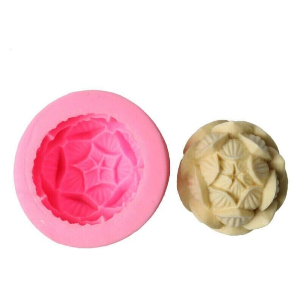 Multifunktionell 3D-form - Ros - Silikon Rosa