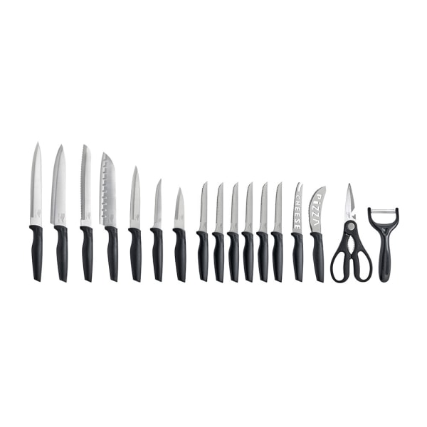 Akrylblokke - 15 knive - køkkentilbehør Silver