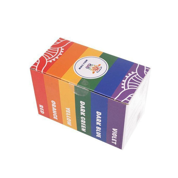 Holi pulver - Sæt med 6 farver Multicolor