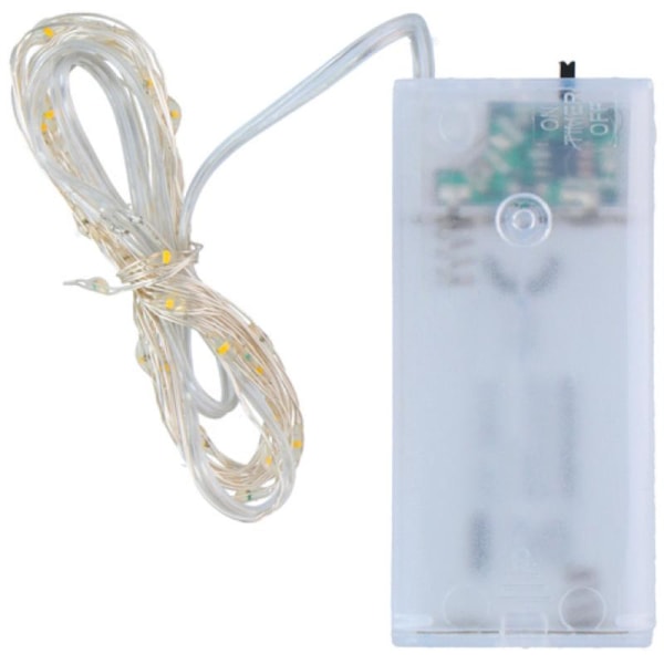 LED-kobberstreng, 30 cm - 40 lysdioder Transparent
