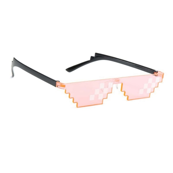 Ainutlaatuiset aurinkolasit - 8 bitin pikselin - vaaleanpunainen Pink