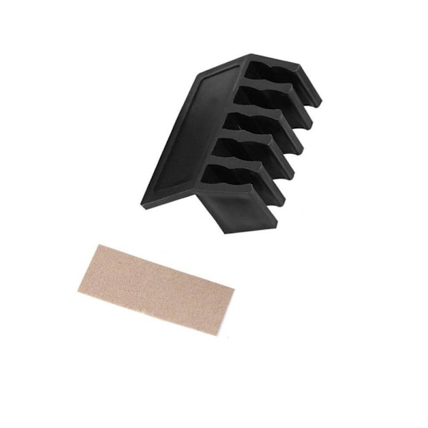 Kaapelin järjestäjät - musta - 5 kaapelia Black