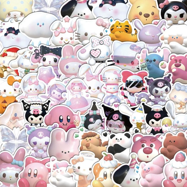 Tarrat - kawaii - 50 kpl. Multicolor