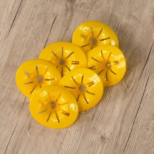 6x hvepsefælder til plastflasker Yellow
