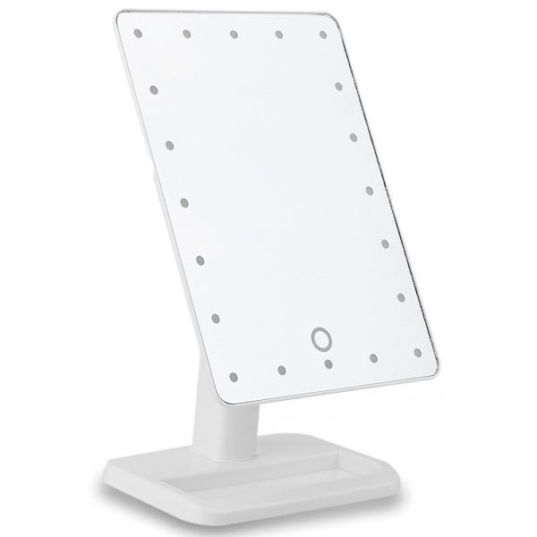Makeup spejl med LED-lamper - Hvid White