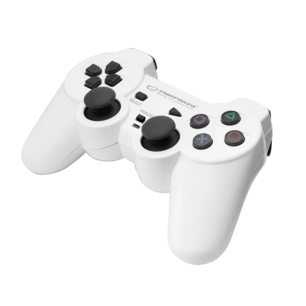 Esperanza - Controller til PC/PS3, Kablet - Trooper - Hvid White