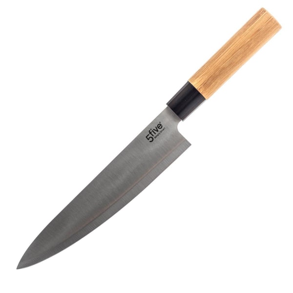 5x Knivar med Knivställ Bamboo