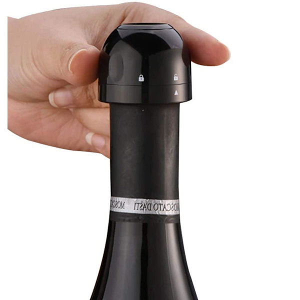 Samppanjapullon Tiiviste Black