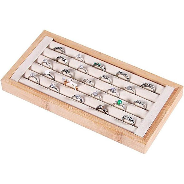 Ställ för Ringar - Bambu - Beige Träd
