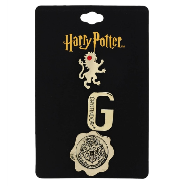 Harry Potter, 3x Pins - Gryffindor Gold