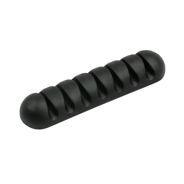 Kabelholder med 7 pladser - Sort Black