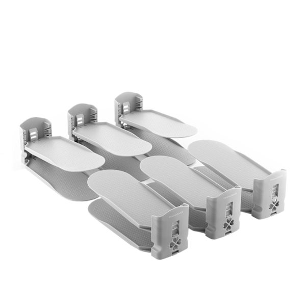 Justerbar skoopbevaring - 6 par Grey