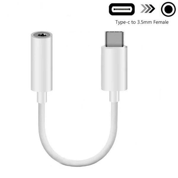 Adapter - USB Type-C til 3,5 mm Lyd White