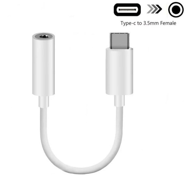 Sovitin - USB-tyypin C - 3,5 mm: n Ääni White 9d52 | White | 5 | Fyndiq