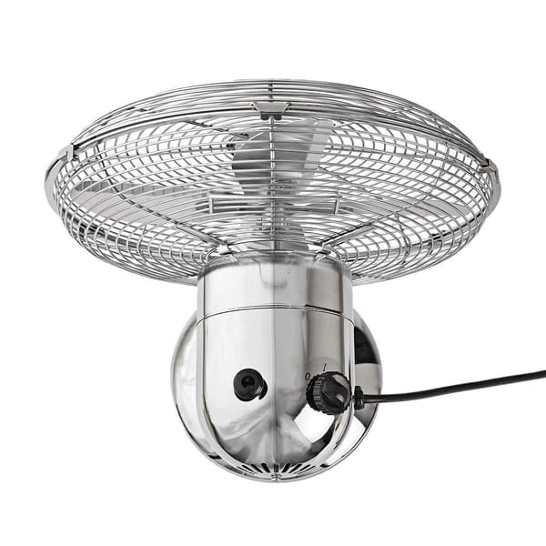 Bordventilator med 3 hastigheder - Krom Silver