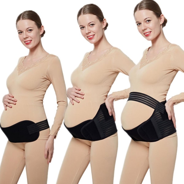 Graviditetsbælte / Støttebælte til graviditet - XL Black XL