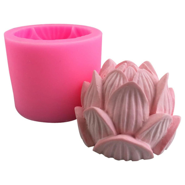 Multifunktionell 3D-form - Ros - Silikon Rosa