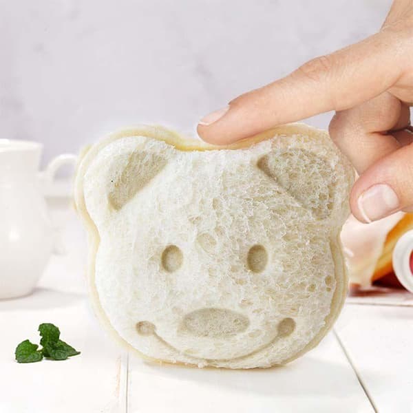Sjov form til sandwich - bamse Yellow