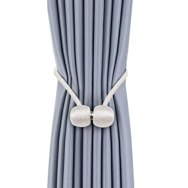 Gardinbinding, Magnetisk - Hvid White