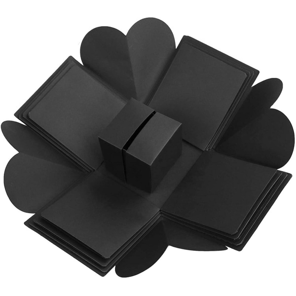 Räjähdyslaatikko - Lahjapakkaus koristeineen Black