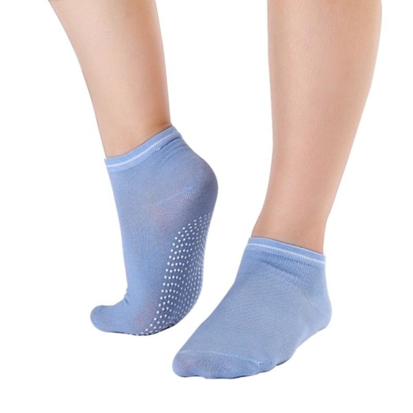 Anti-Slip Yogastrumpor - Blå multifärg one size
