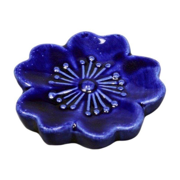 Blomsterformet hakkestøtte - blå - 2 stk Purple
