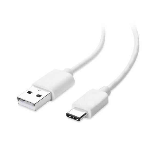 USB - USB-C Kaapeli - 1 m - Valkoinen White