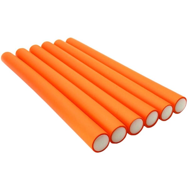 10x Fleksible Curlere - 3 cm - Orange Orange