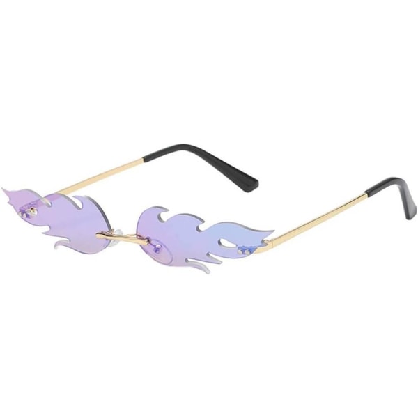 Solglasögon - Eldsflamma - UV400 - Lila-blå Lila