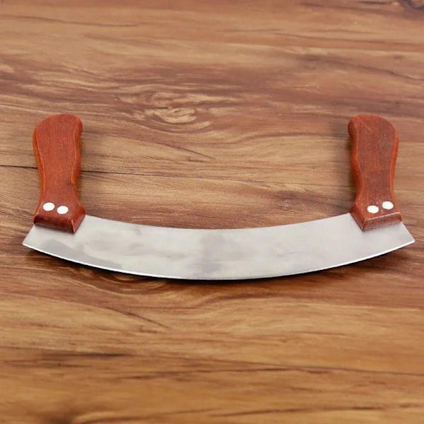 Pizzaskärare med Dubbla Handtag Silver