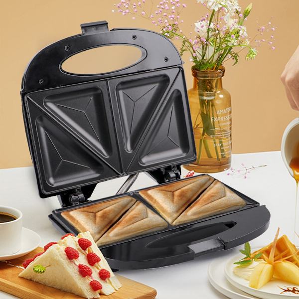Toaster med varmhållningsfunktion Svart